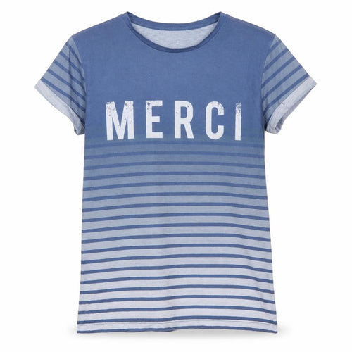 ASOS Women’s Blue Striped Merci Crew Neck Short Sleeve T-Shirt UK 6
