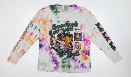 Crooked Tongues Men's Multicoloured L Phantom Spirits Graphic Long Sleeve T-Shirt