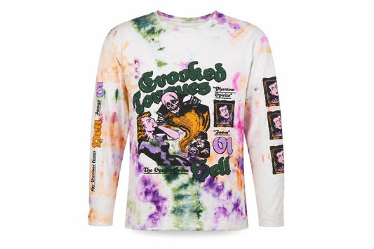 Crooked Tongues Men's Multicoloured L Phantom Spirits Graphic Long Sleeve T-Shirt