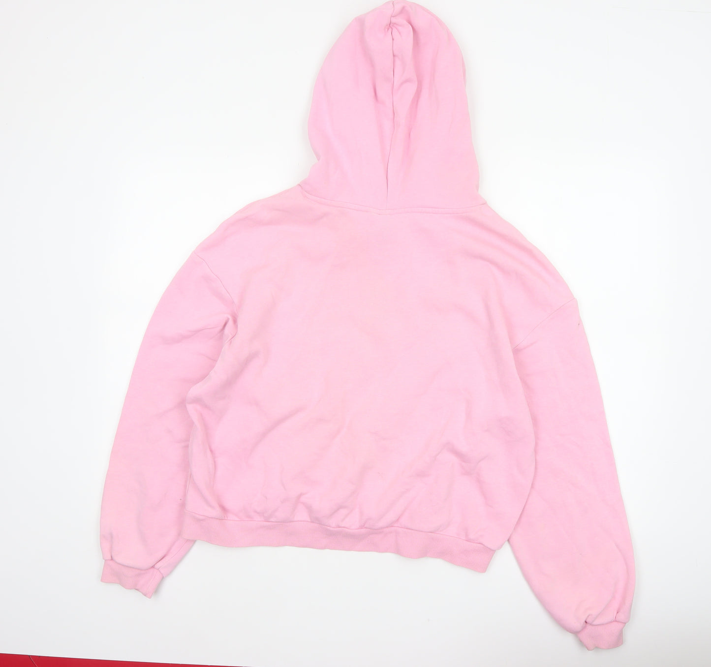 Divided H&M Women’s Pink L State Island NYC Graphic Pullover Hoodie