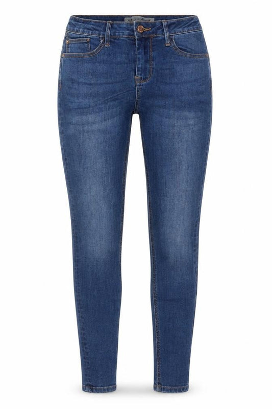 Denim Co Womens Blue UK 10 Skinny Mid Rise Stretch Jeans