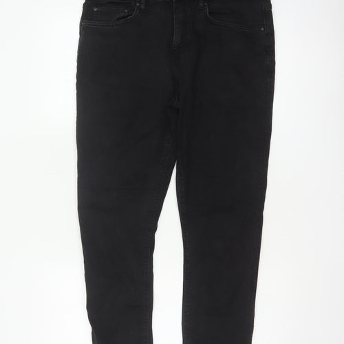 Easy Men’s Black Skinny Fit Stretch Jeans W34 L30
