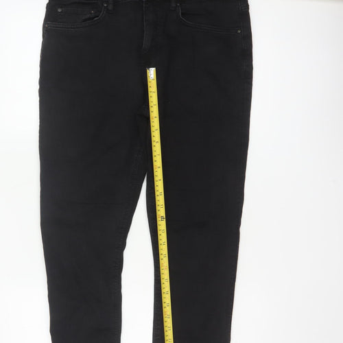 Easy Men’s Black Skinny Fit Stretch Jeans W34 L30