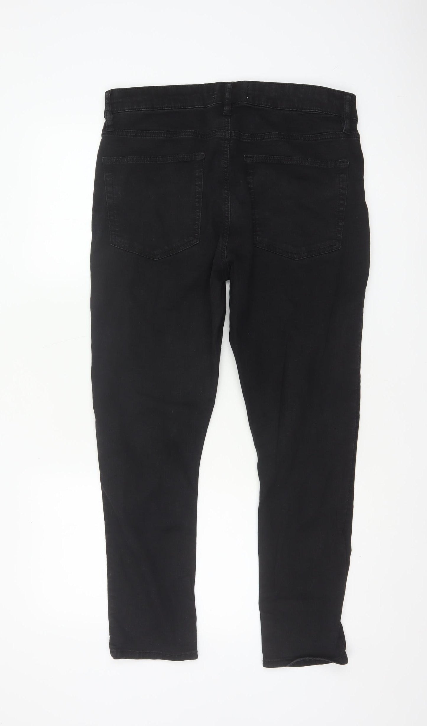 Easy Men’s Black Skinny Fit Stretch Jeans W34 L30