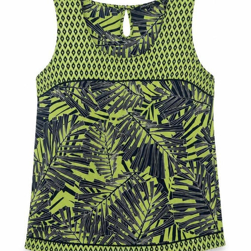 The Collection Debenhams Women Green Tropical Sleeveless Blouse UK 12