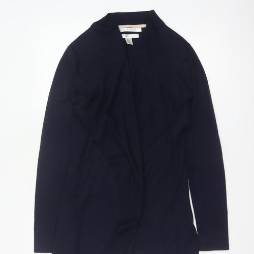Max Studio Women’s Blue Merino Wool Open Cardigan Size M