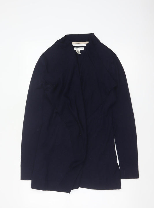 Max Studio Women’s Blue Merino Wool Open Cardigan Size M
