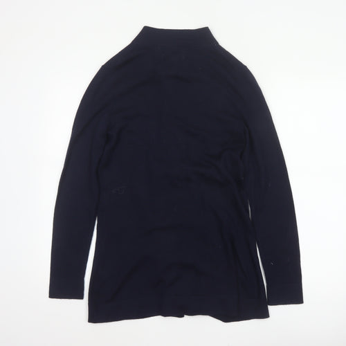 Max Studio Women’s Blue Merino Wool Open Cardigan Size M