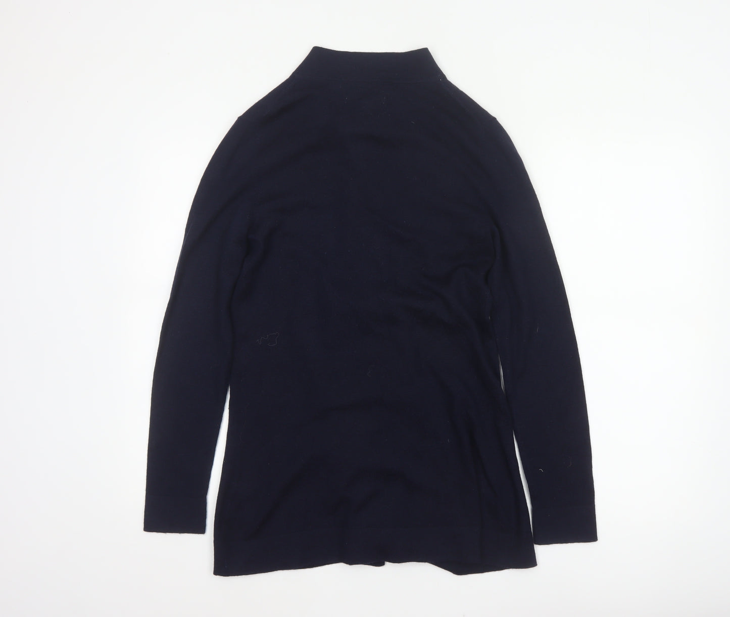 Max Studio Women’s Blue Merino Wool Open Cardigan Size M