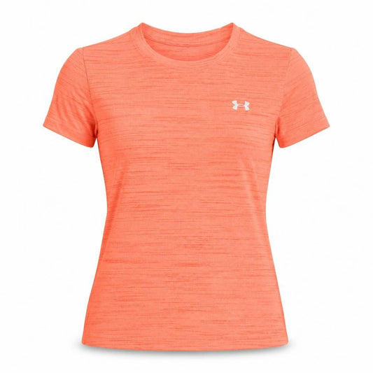 Under Armour Women Orange XS Basic Loose Gym Training T-Shirt