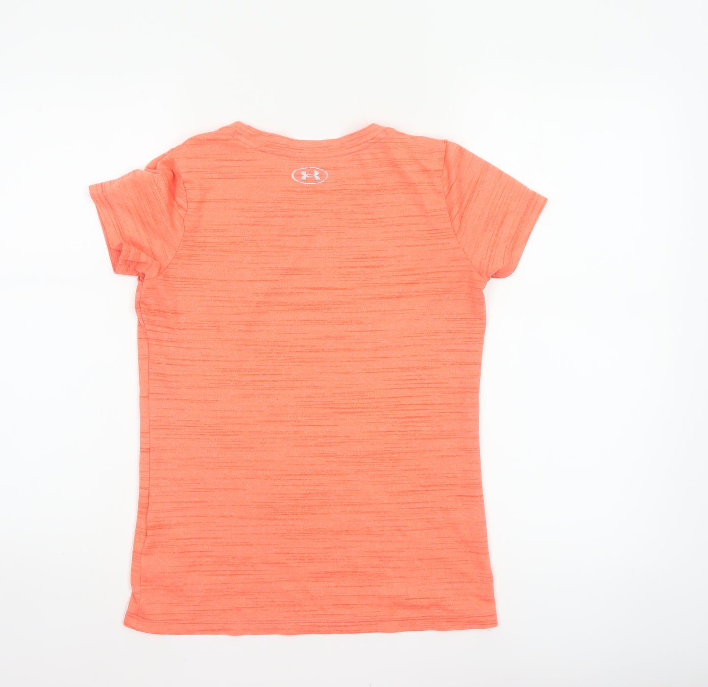 Under Armour Women Orange XS Basic Loose Gym Training T-Shirt