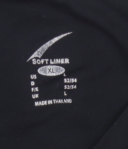 Soft Limer Men’s Black 2XL Colourblock V-Neck Sports Jersey T-Shirt