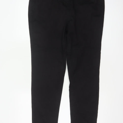 F&F Women Black UK 16 Straight Leg Stretch Jeans Mid Rise