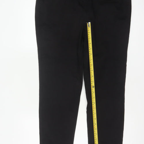 F&F Women Black UK 16 Straight Leg Stretch Jeans Mid Rise
