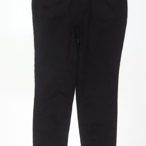 F&F Women Black UK 16 Straight Leg Stretch Jeans Mid Rise