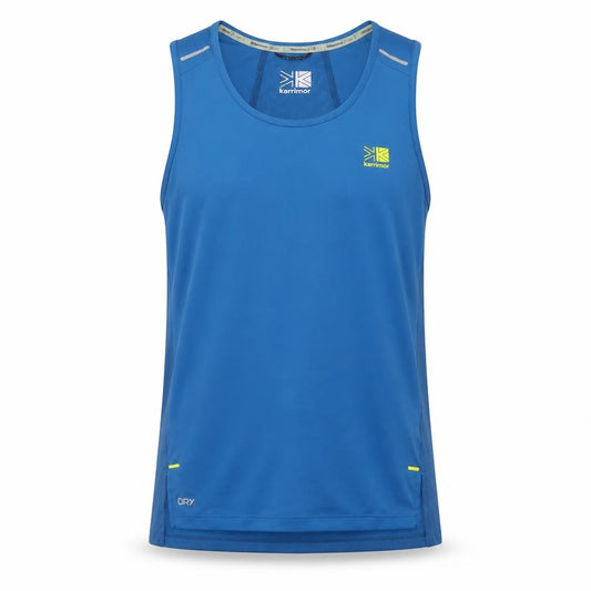 Karrimor Men’s Blue S X Lite Running Mesh Tank Top Reflective