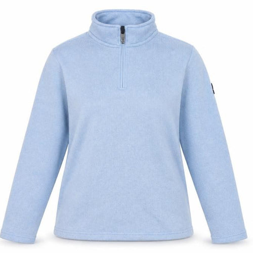 TOG24 Women Blue UK 14 Quarter Zip Fleece Sweatshirt Outdoor