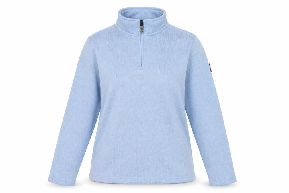 TOG24 Women Blue UK 14 Quarter Zip Fleece Sweatshirt Outdoor