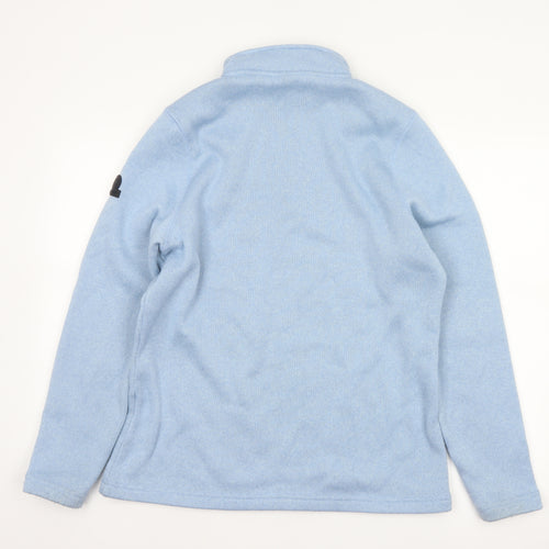 TOG24 Women Blue UK 14 Quarter Zip Fleece Sweatshirt Outdoor