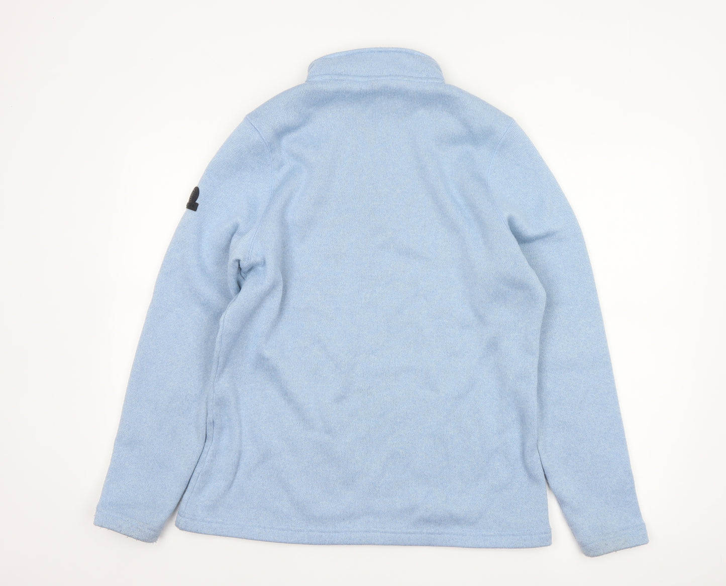 TOG24 Women Blue UK 14 Quarter Zip Fleece Sweatshirt Outdoor