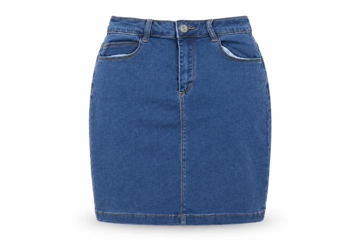 Missguided Women Blue UK 10 Tall Denim High Rise Pencil Skirt