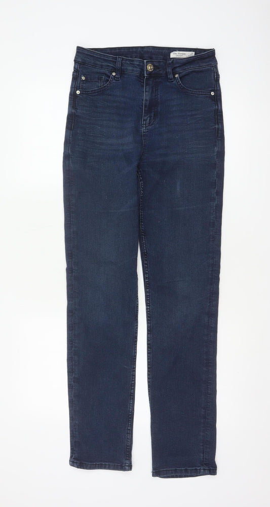 Marks & Spencer Women Blue UK 10 Long Sienna Straight High Rise Jeans