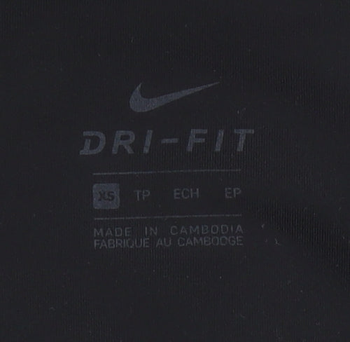 Nike Women Black XS Dri-FIT Compression Running Leggings