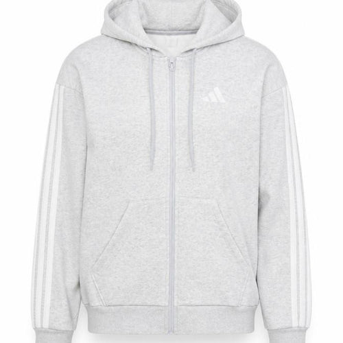 Adidas Women’s Grey XS Full Zip Hooded Logo Hoodie
