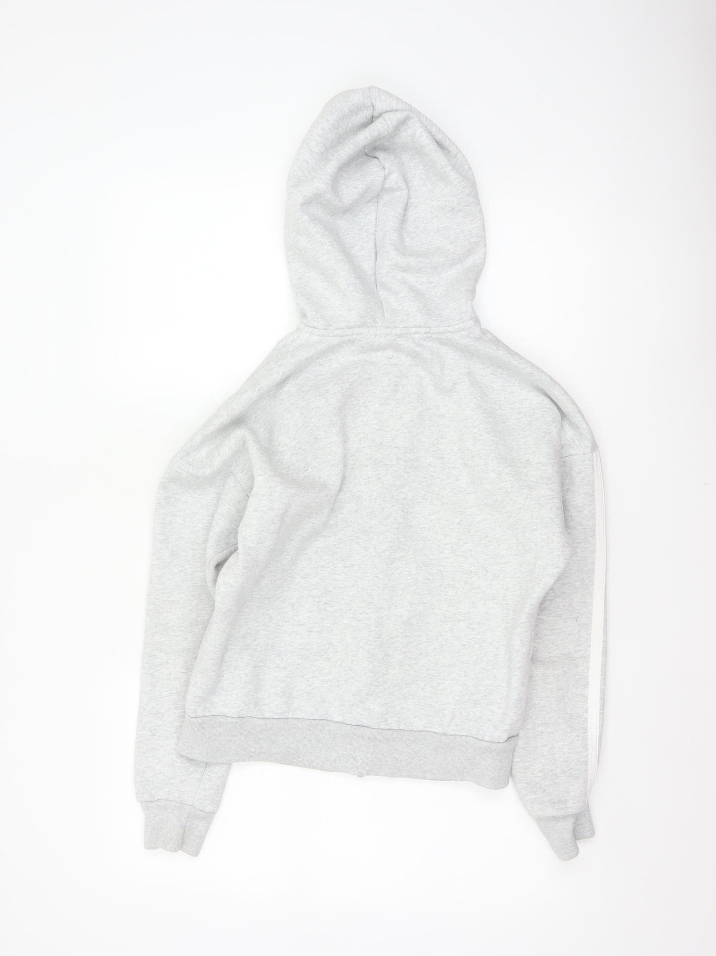 Adidas Women’s Grey XS Full Zip Hooded Logo Hoodie