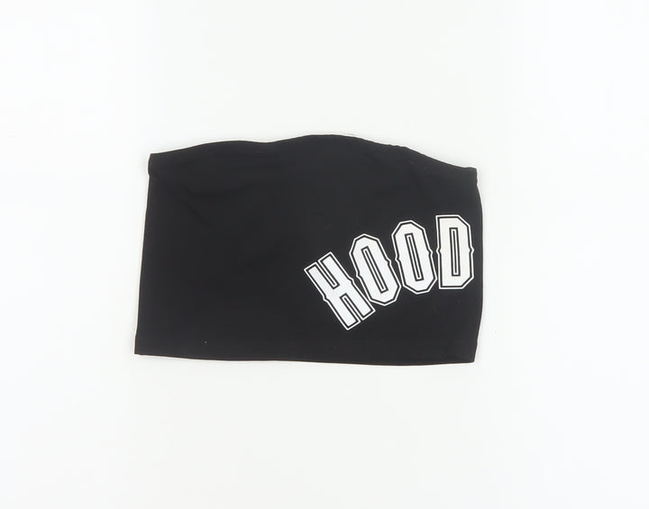Hoodrich Women’s Black XS Strapless Stretch Logo Camisole Top