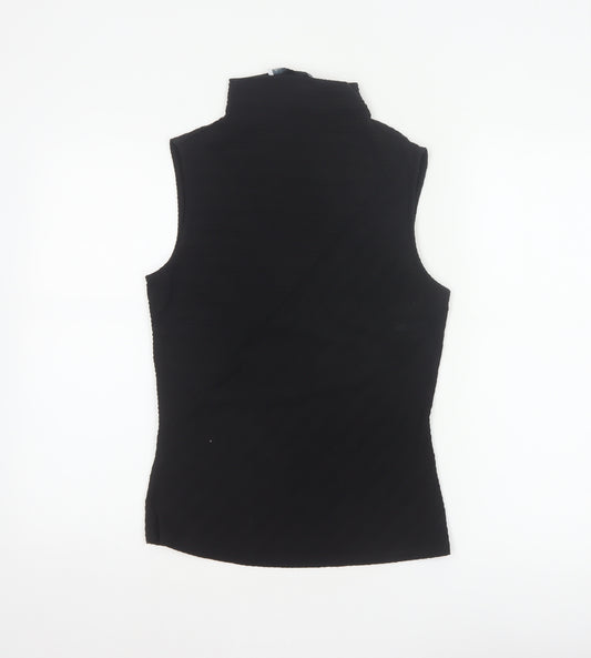 Michelle Keegan Women’s Black UK 8 High Neck Stretch Tank Top