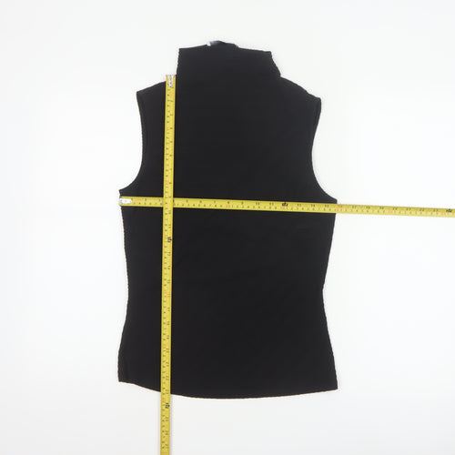 Michelle Keegan Women’s Black UK 8 High Neck Stretch Tank Top