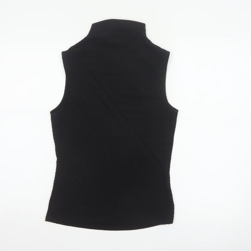Michelle Keegan Women’s Black UK 8 High Neck Stretch Tank Top