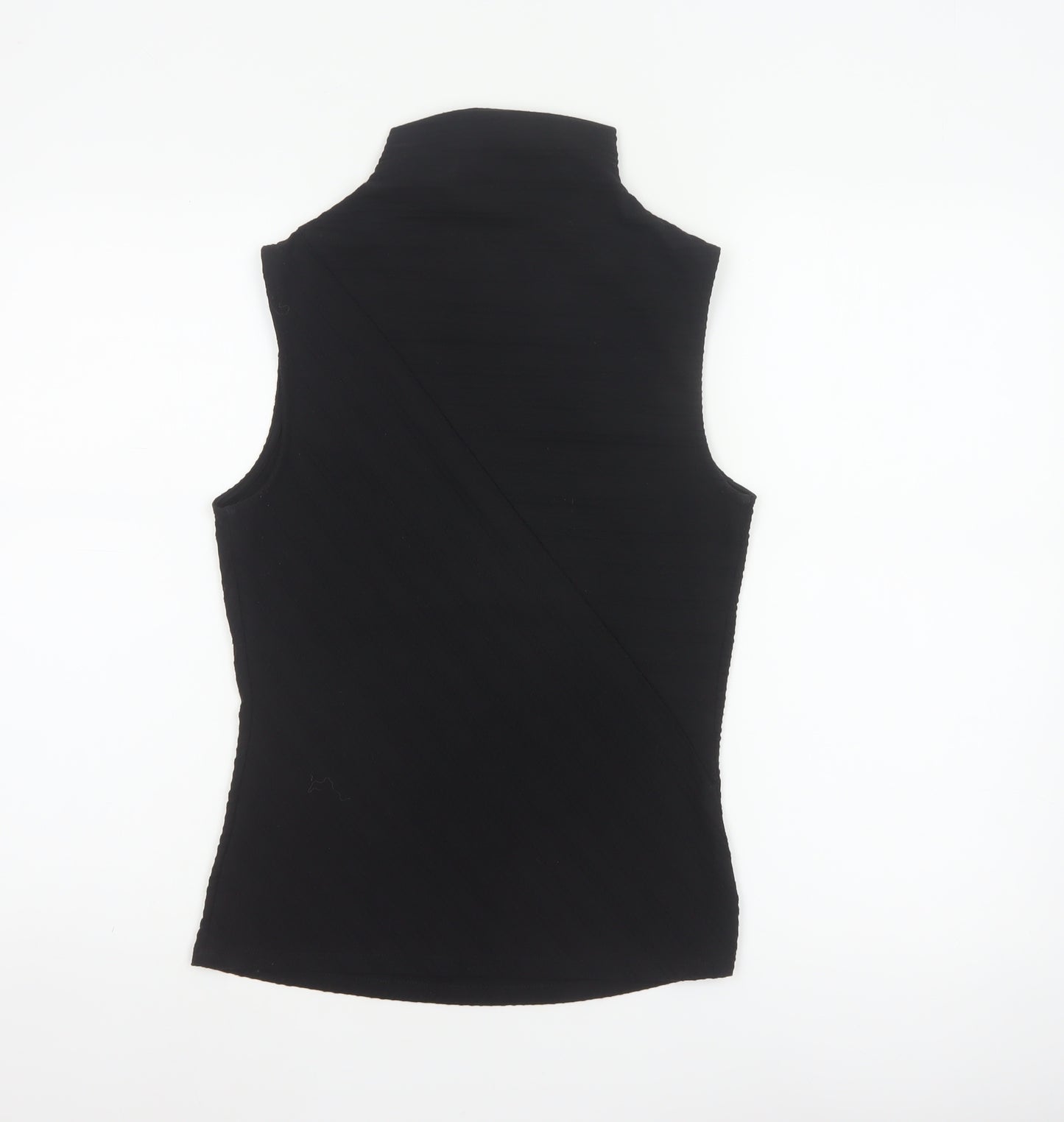 Michelle Keegan Women’s Black UK 8 High Neck Stretch Tank Top