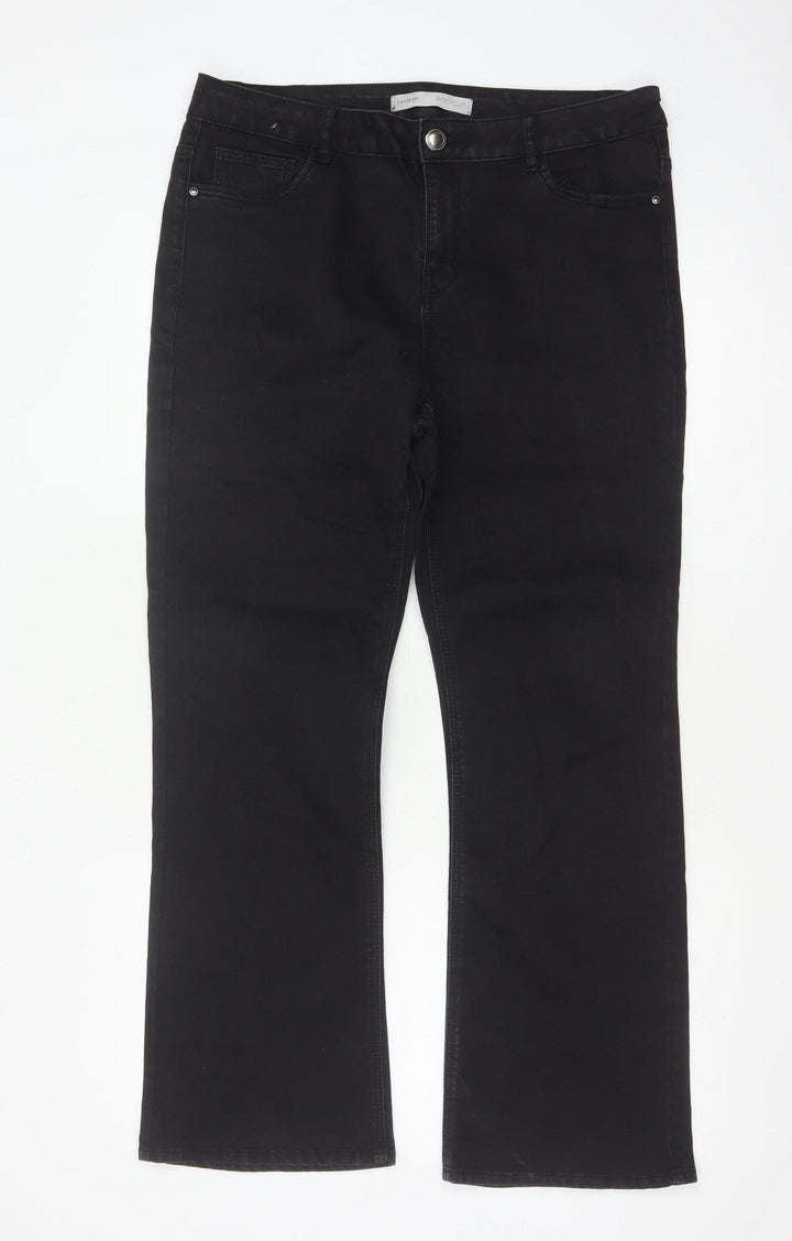 George Women’s Black UK 14 Short Bootcut Stretch Jeans