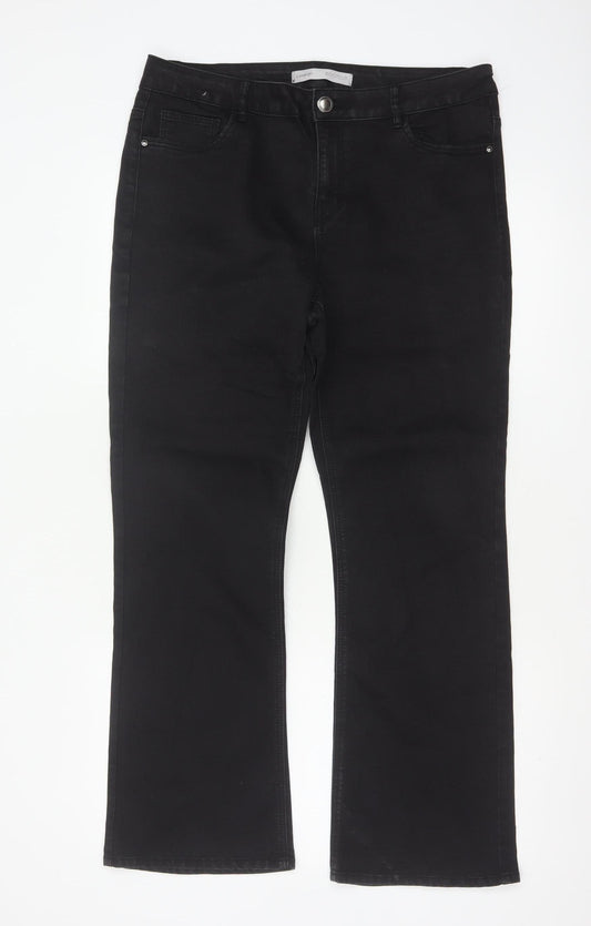 George Women’s Black UK 14 Short Bootcut Stretch Jeans