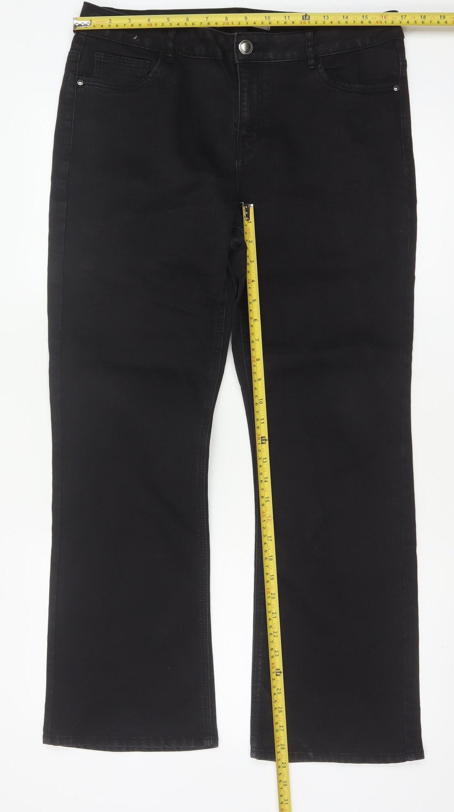George Women’s Black UK 14 Short Bootcut Stretch Jeans