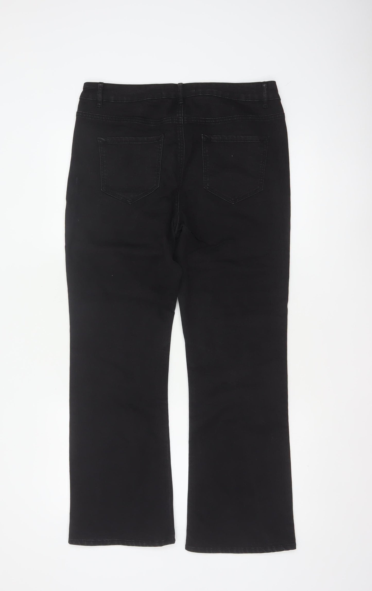 George Women’s Black UK 14 Short Bootcut Stretch Jeans