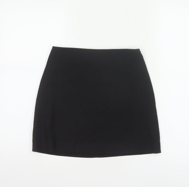 H&M Women’s Black UK 6 Straight Pencil Mini Skirt Lined