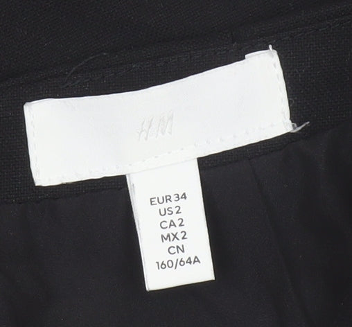 H&M Women’s Black UK 6 Straight Pencil Mini Skirt Lined