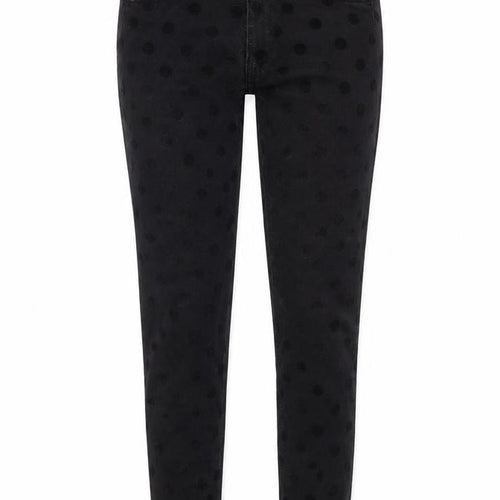 Topshop Moto Women’s Black Polka Dot Skinny Jeans W26 L28 UK 8 Petite