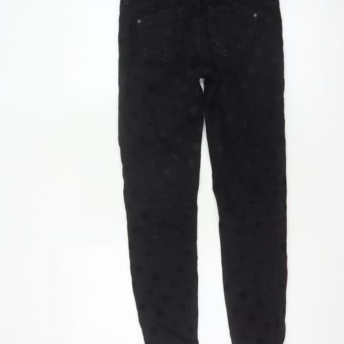 Topshop Moto Women’s Black Polka Dot Skinny Jeans W26 L28 UK 8 Petite