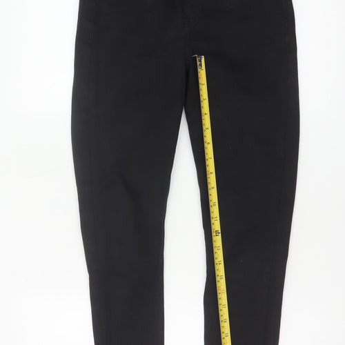 Topshop Women Black UK 10 Jamie High Rise Skinny Jeans W28 L30