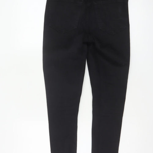 Topshop Women Black UK 10 Jamie High Rise Skinny Jeans W28 L30