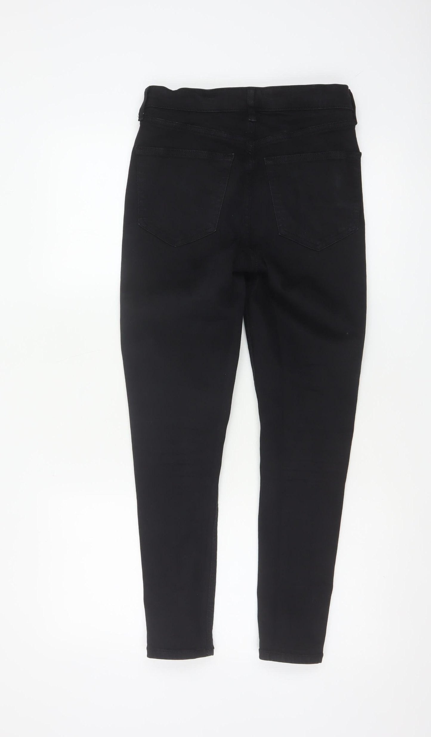 Topshop Women Black UK 10 Jamie High Rise Skinny Jeans W28 L30