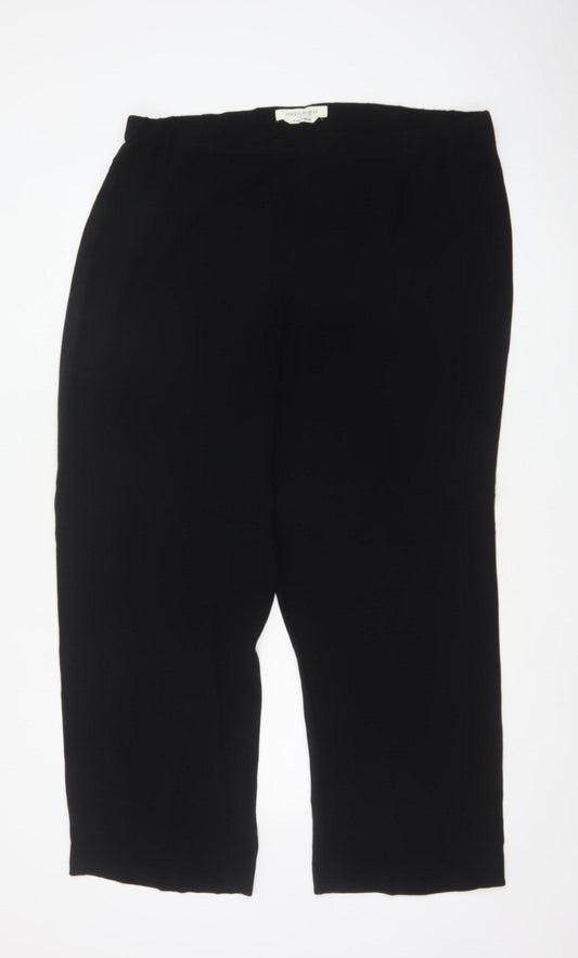 Marina Rinaldi Women’s Black UK 18 Straight Leg Tailored Trousers