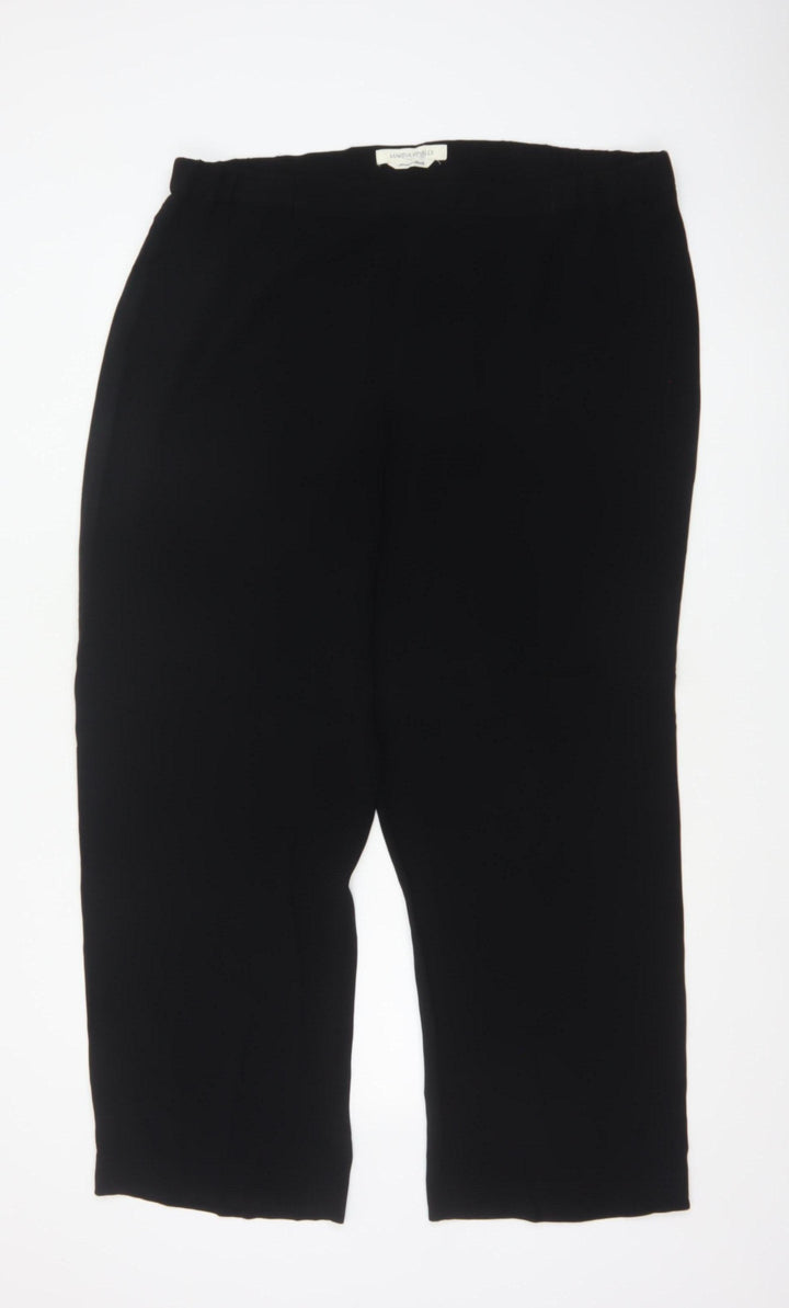 Marina Rinaldi Women’s Black UK 18 Straight Leg Tailored Trousers
