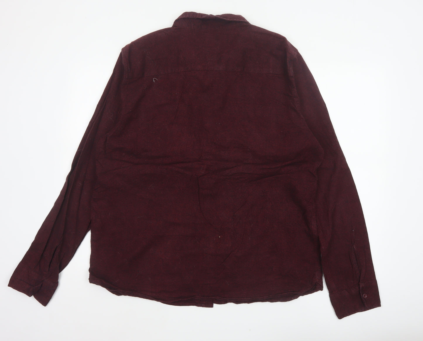 Mountain Warehouse Men’s Red XL Corduroy Button-Up Long Sleeve Shirt