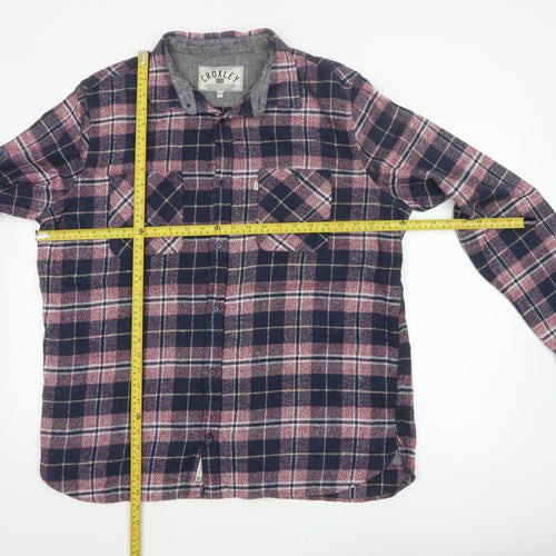 Croxley Men’s Blue Red Plaid Flannel Button-Up Shirt 2XL