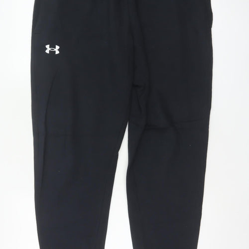 Under Armour Men’s Black L Jogger Sweatpants Cotton Drawstring